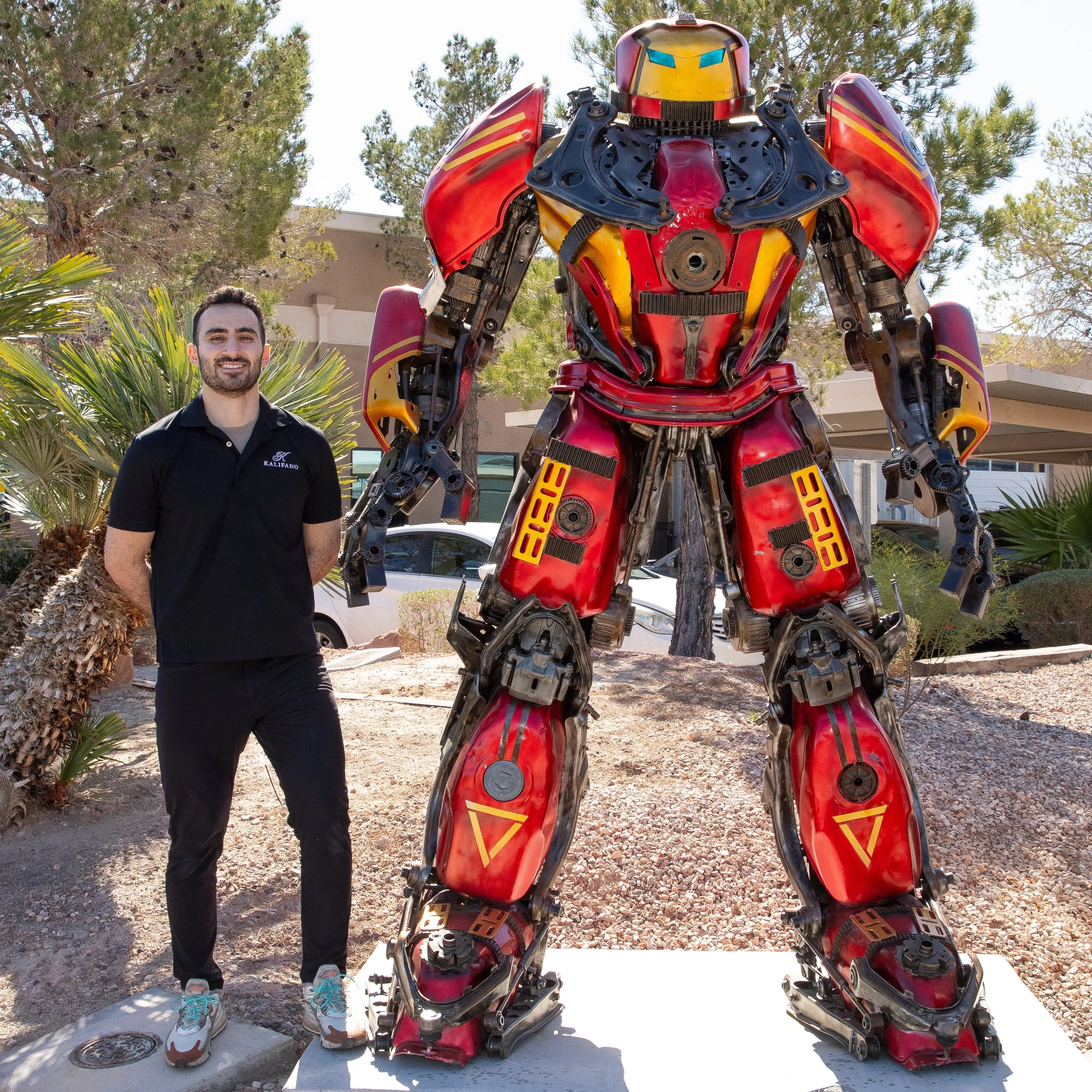 102 Iron Man Hulk Buster Inspired Recycled Metal Art Sculpture