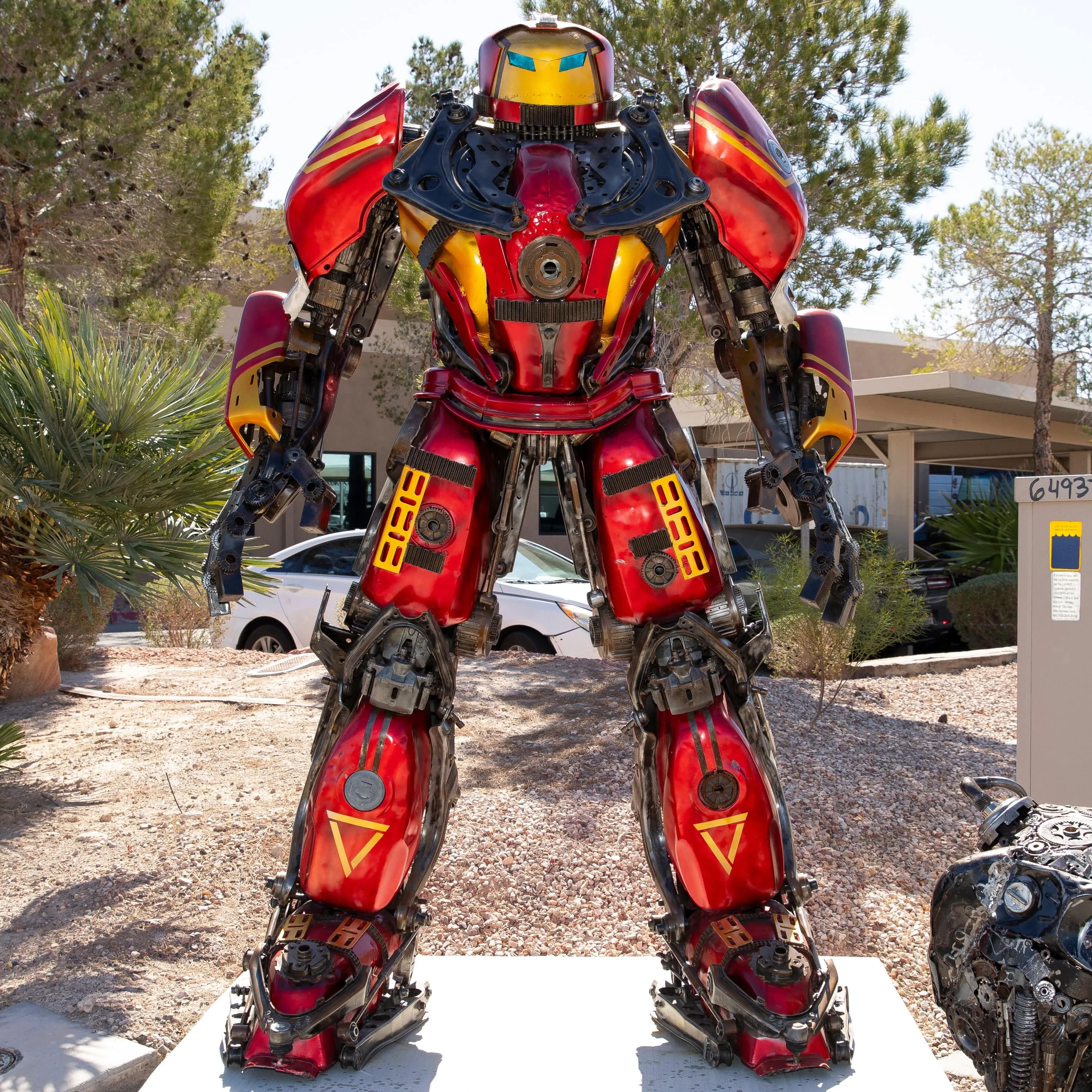 102 Iron Man Hulk Buster Inspired Recycled Metal Art Sculpture