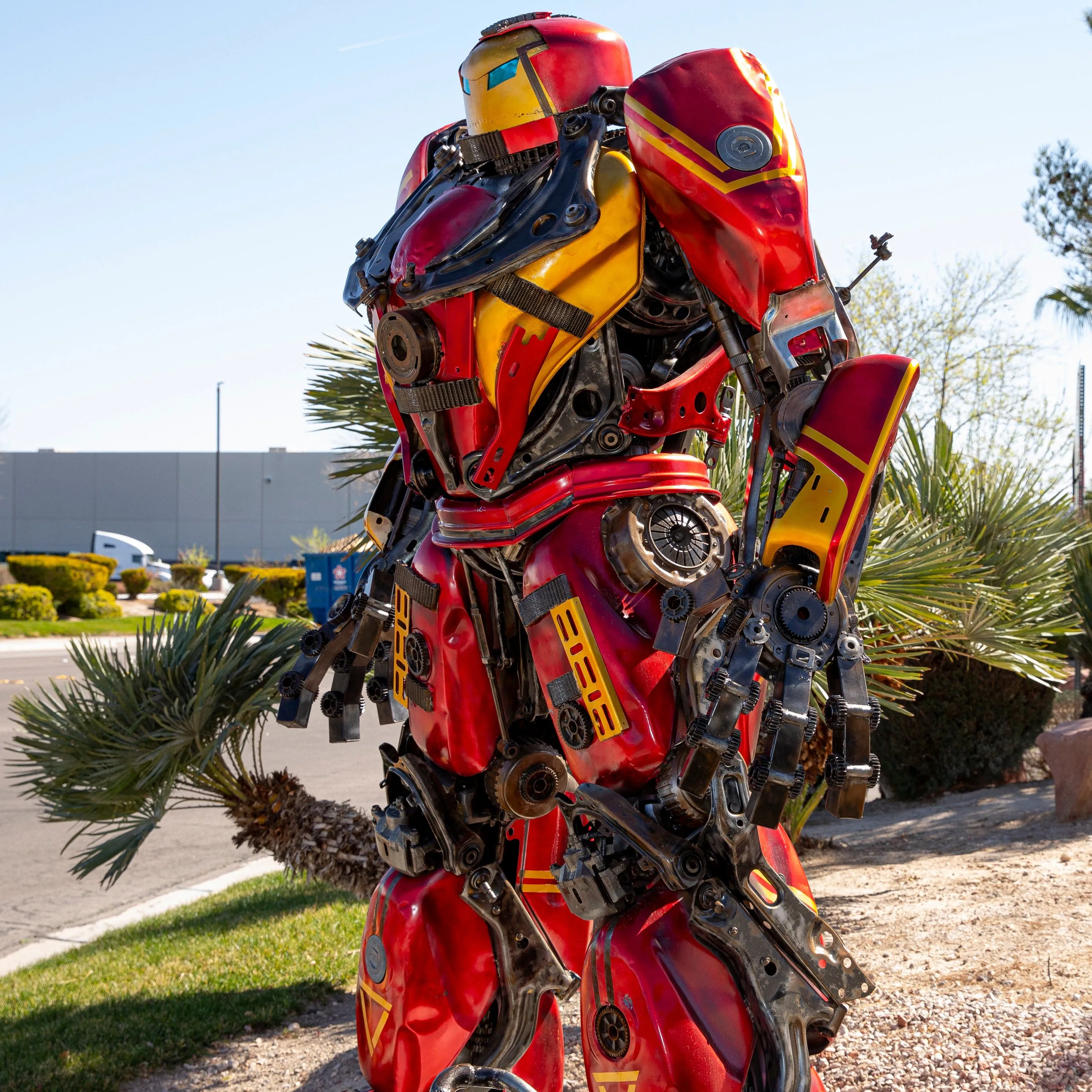 102 Iron Man Hulk Buster Inspired Recycled Metal Art Sculpture