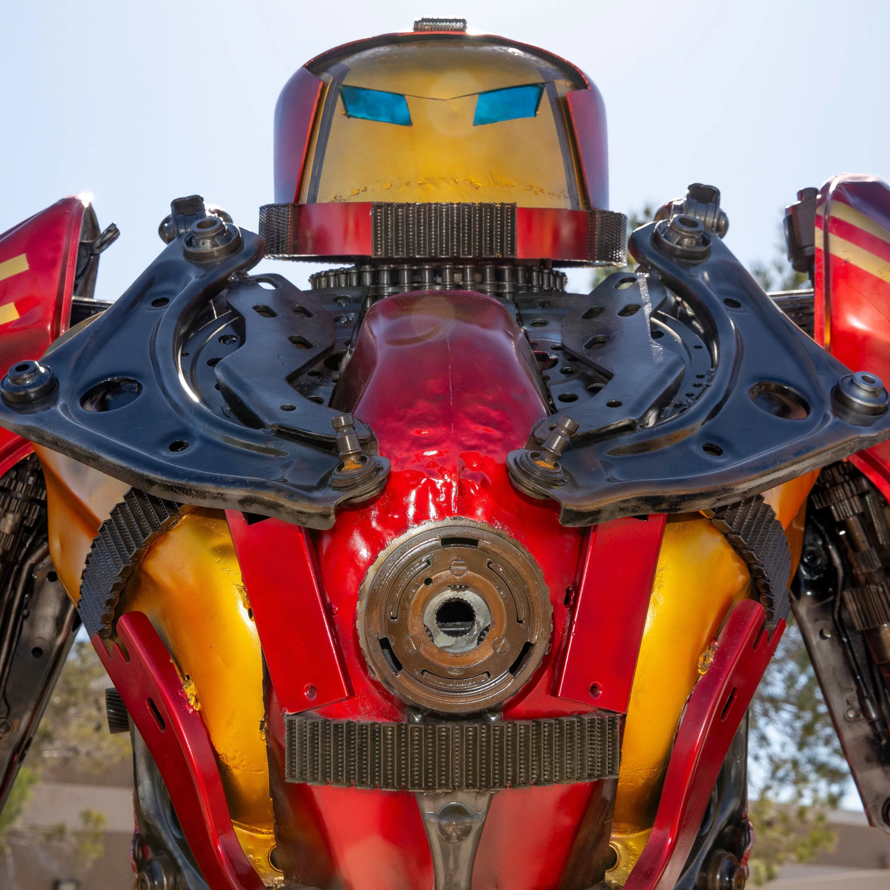 102 Iron Man Hulk Buster Inspired Recycled Metal Art Sculpture