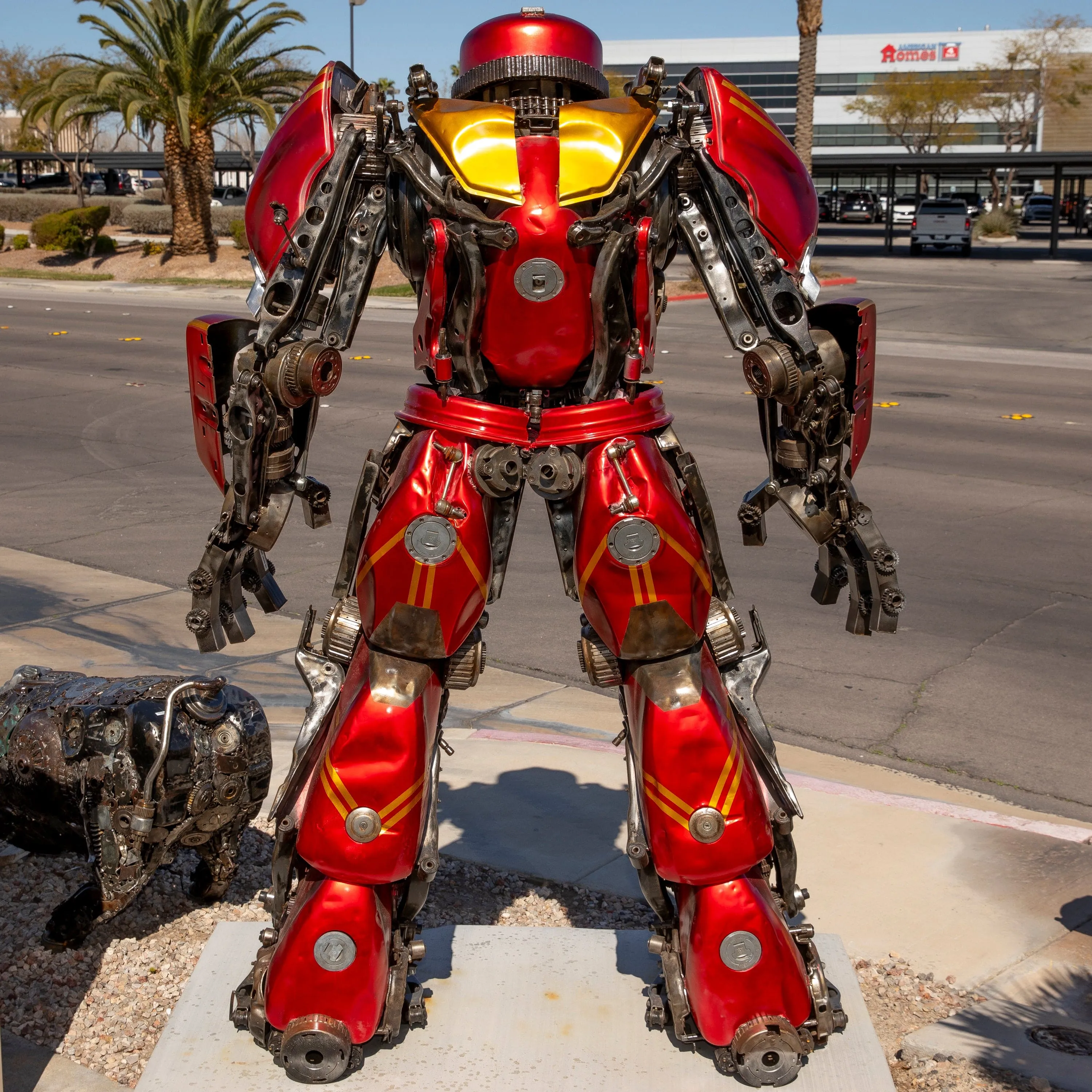 102 Iron Man Hulk Buster Inspired Recycled Metal Art Sculpture