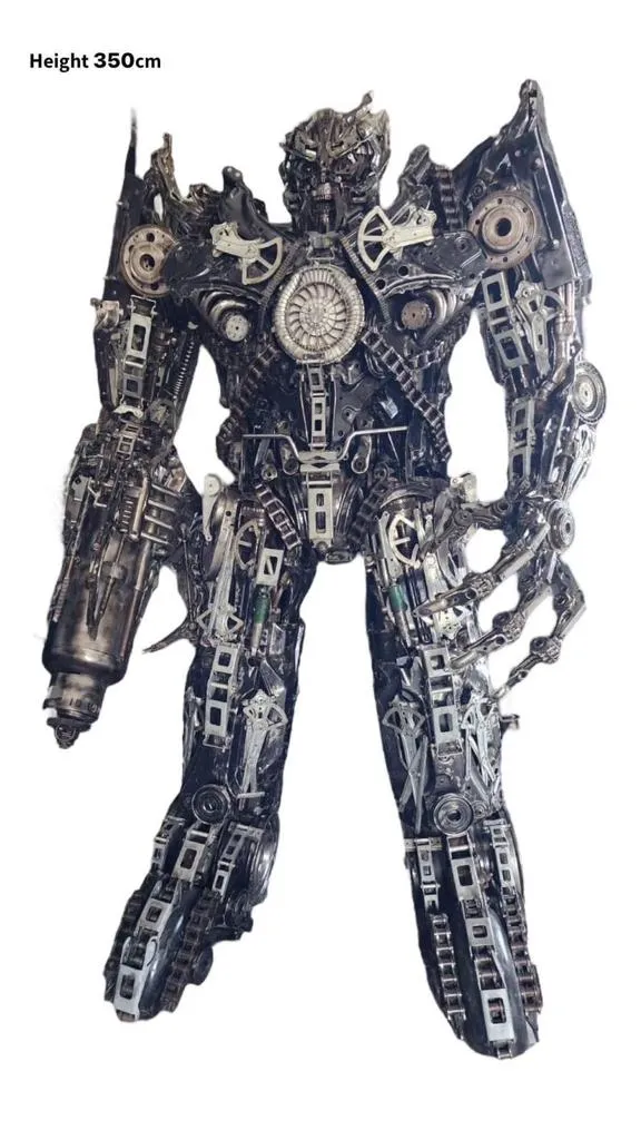 11.5ft Megatron Inspired Recycled Metal Art Sculpture