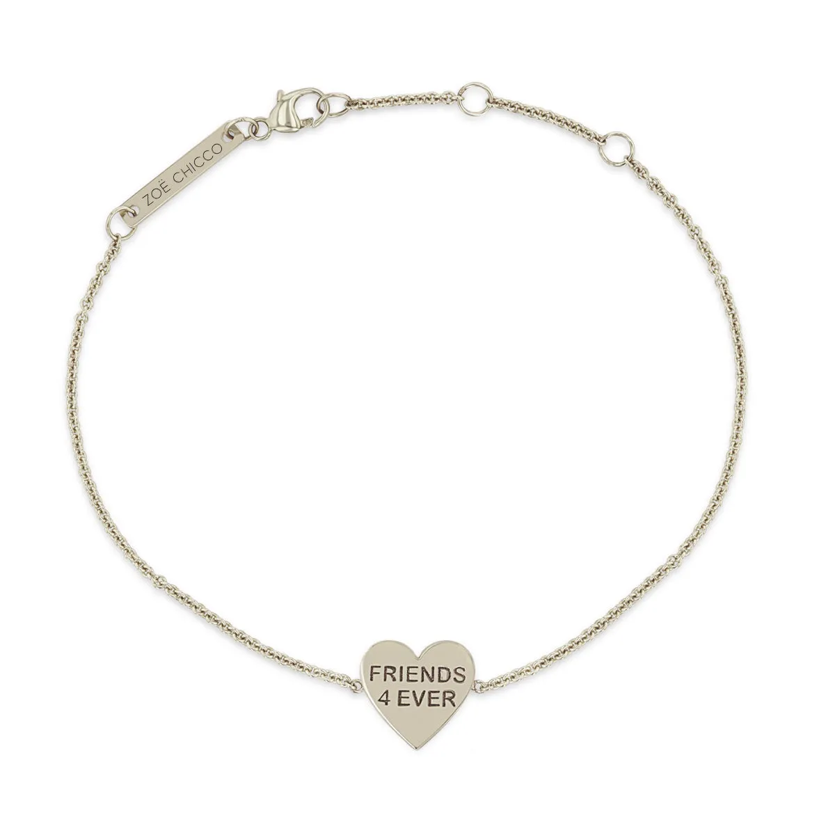 14k Gold Candy Heart Bracelet