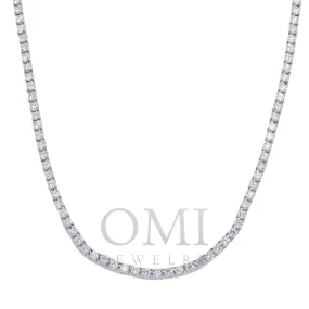 14K GOLD LAB DIAMOND TENNIS CHAIN 12.00 CT