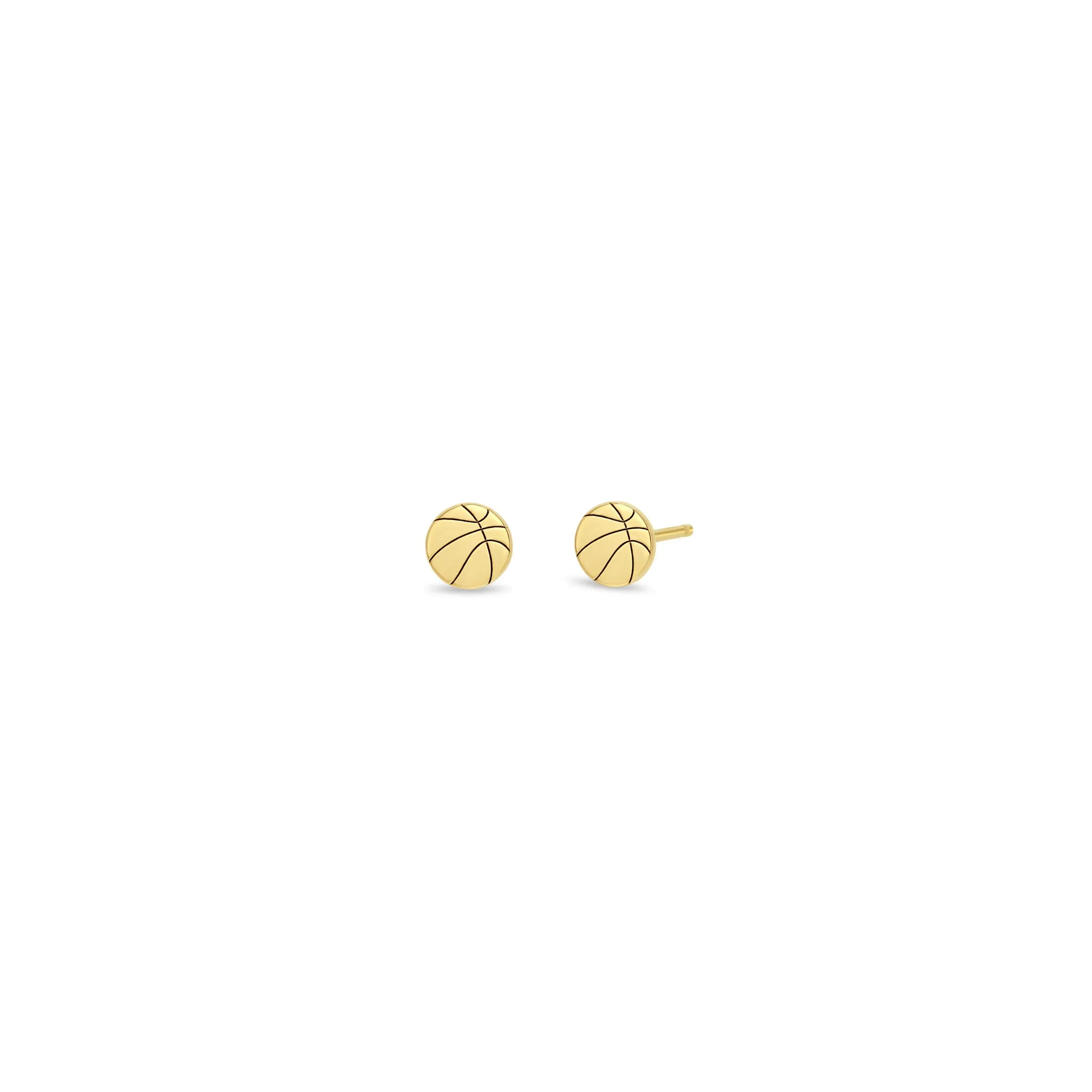 14k Itty Bitty Basketball Stud