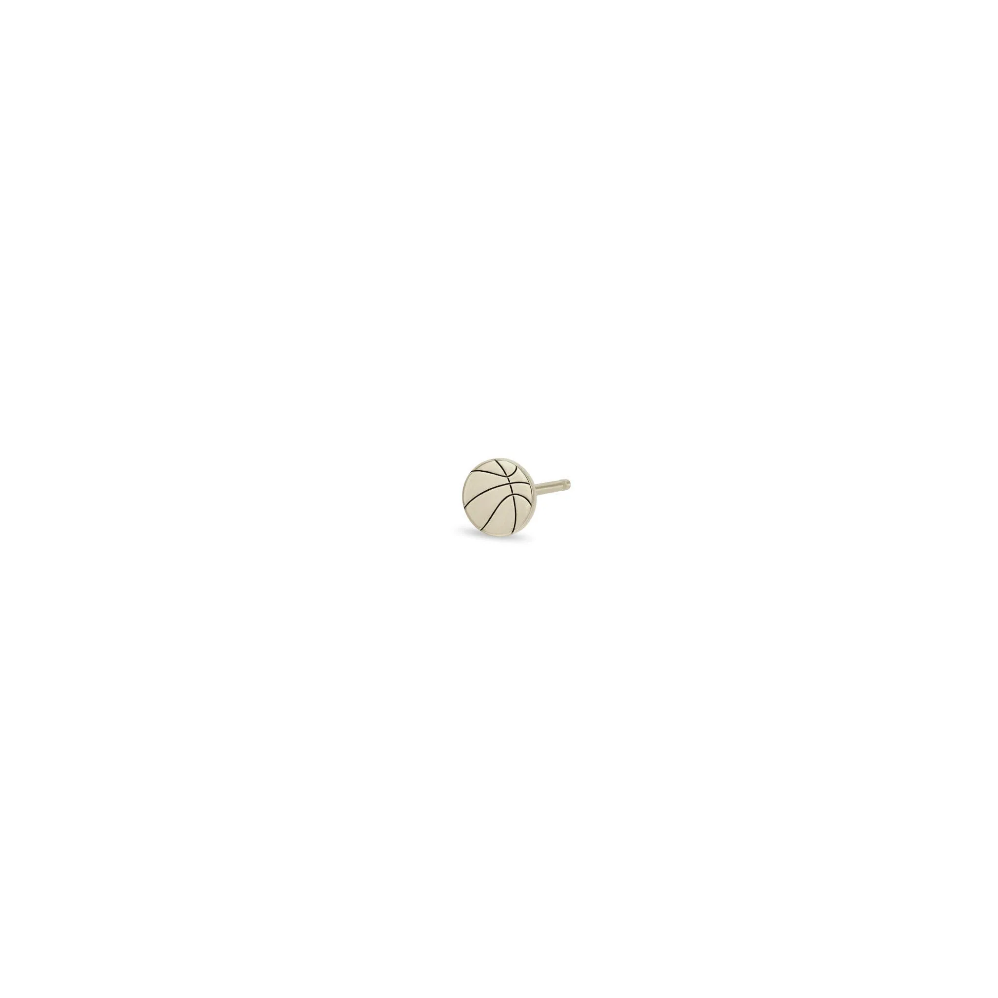 14k Itty Bitty Basketball Stud