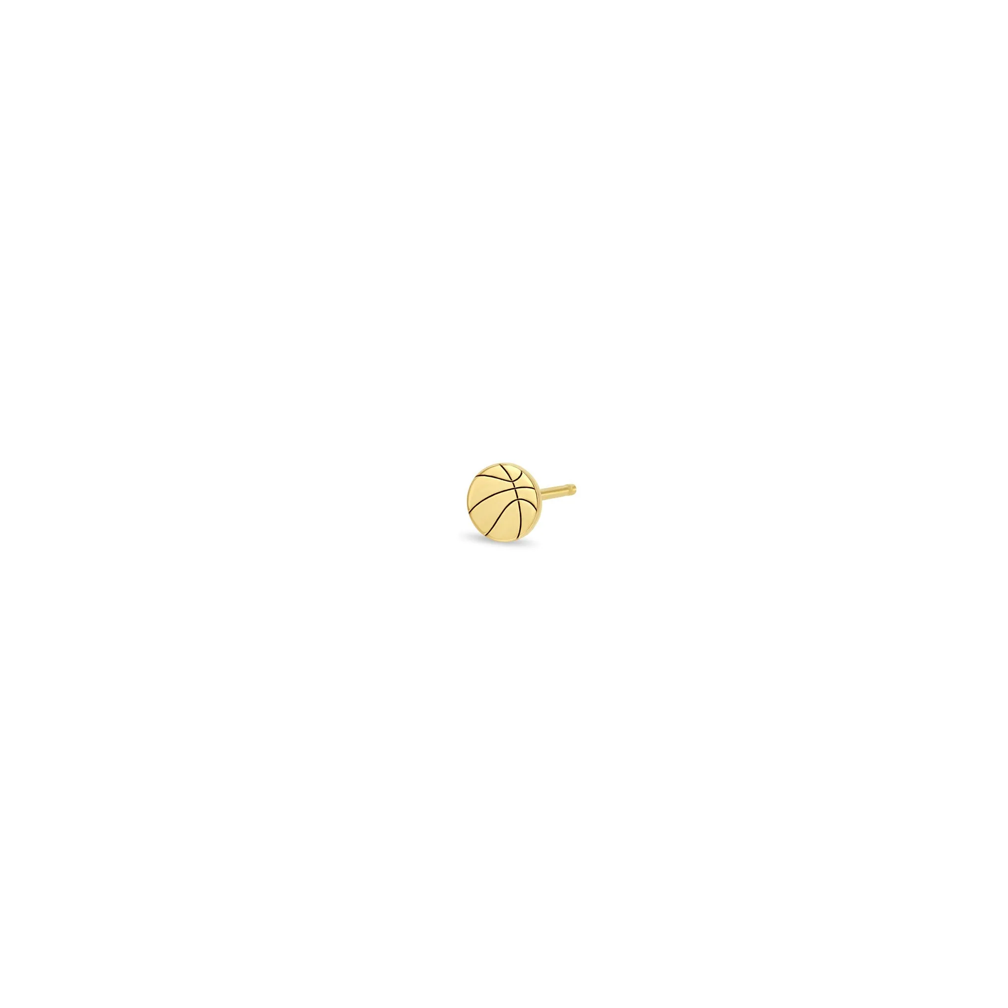 14k Itty Bitty Basketball Stud