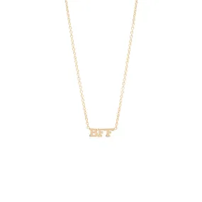 14k itty bitty BFF necklace