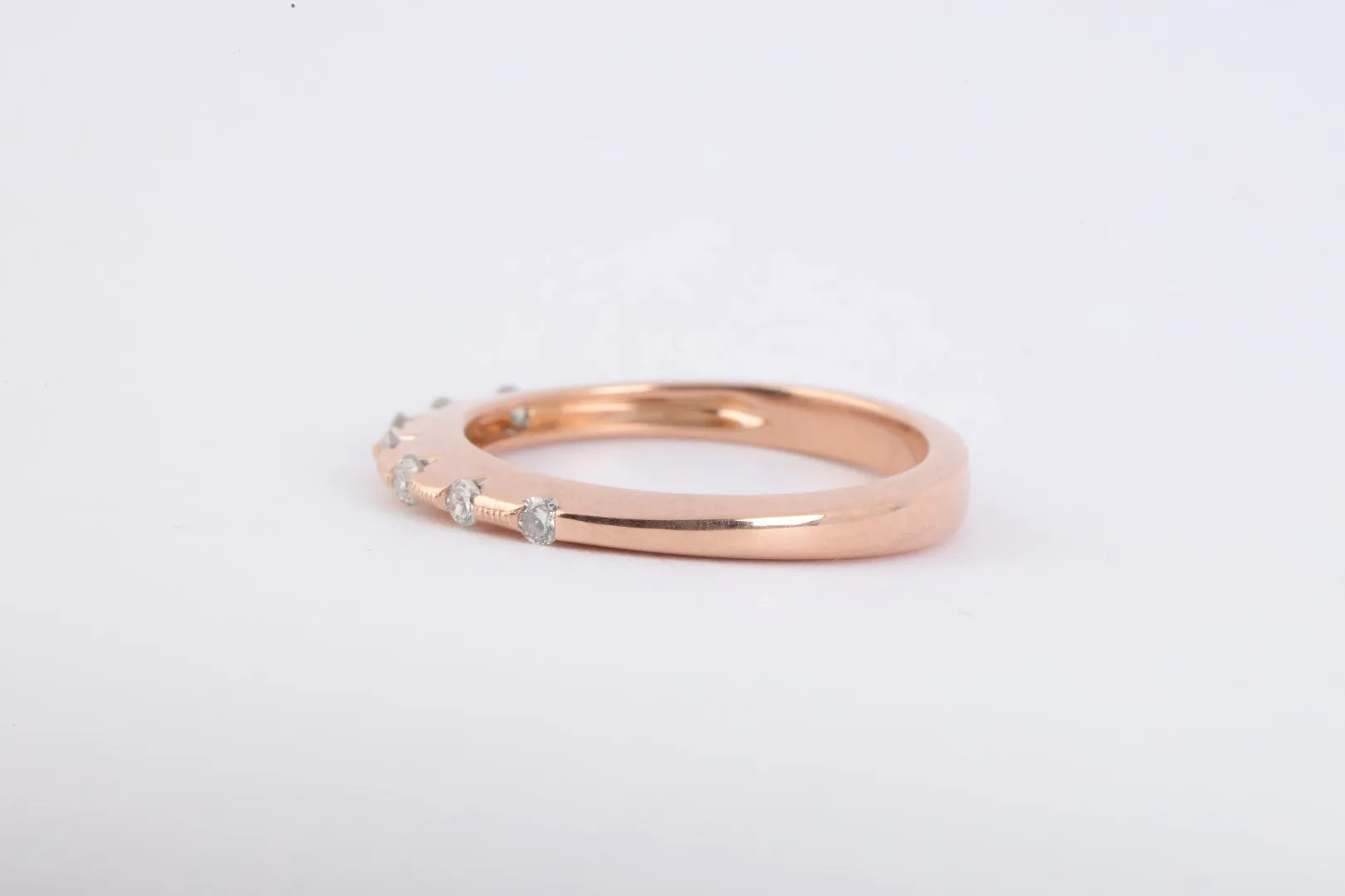 14k Rose Gold 0.20tcw Diamond Ring Size 6.75 (2.86g.)