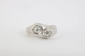 14k White Gold 0.34tcw Diamond Ring Size 5 (5.27g.)