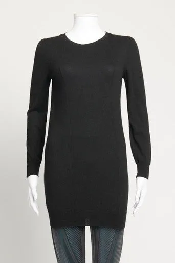 2008 Black Wool Longline Preowned Jumper