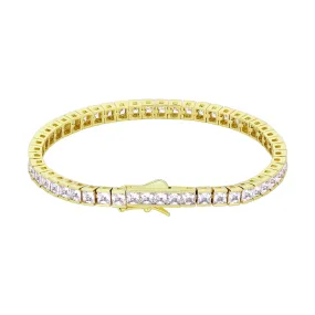 4mm CZ Diamond 14K Gold/White Gold Tennis Bracelet KRKC