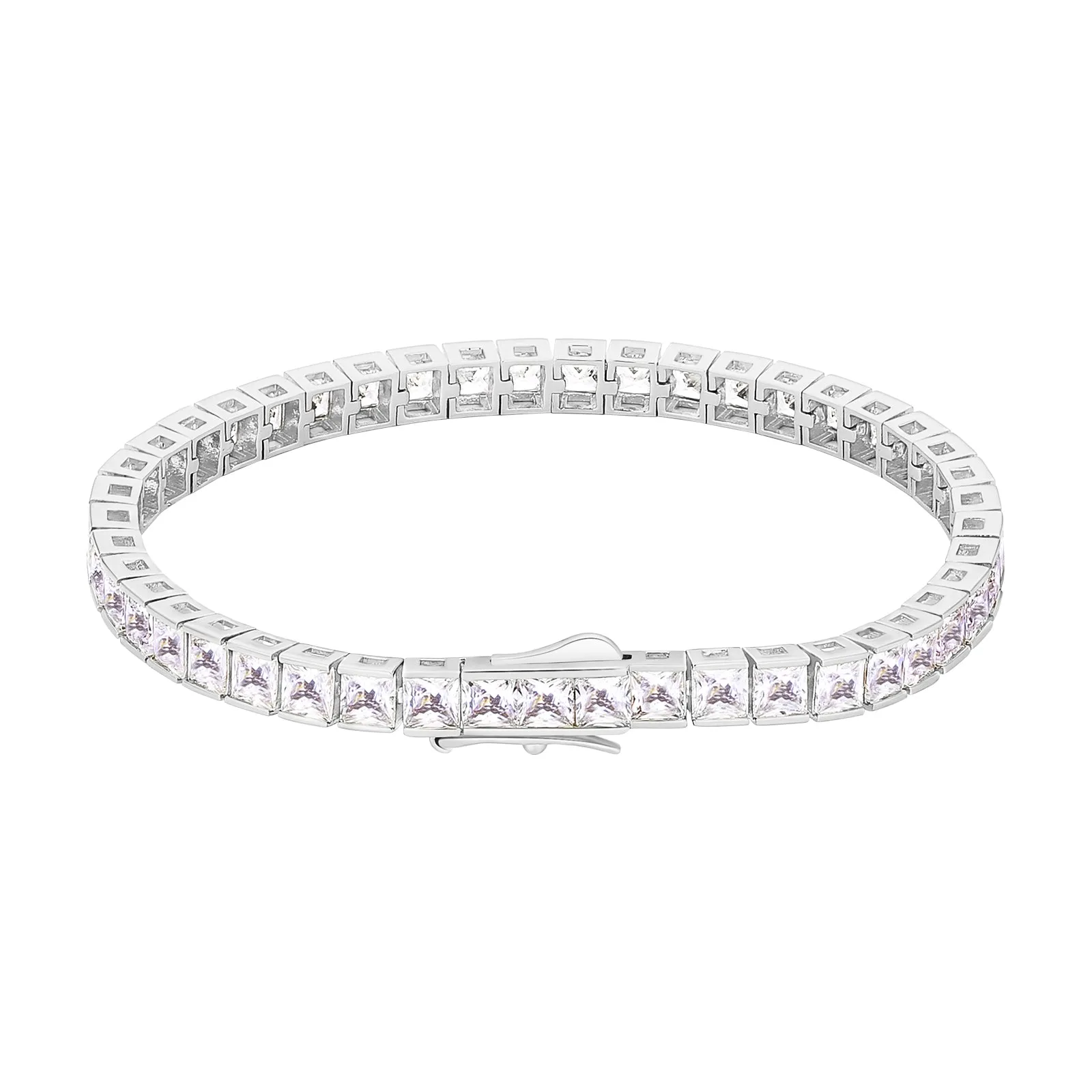 5mm CZ Diamond 14K Gold/White Gold Tennis Bracelet KRKC