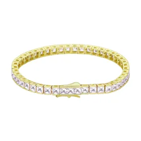 5mm CZ Diamond 14K Gold/White Gold Tennis Bracelet KRKC