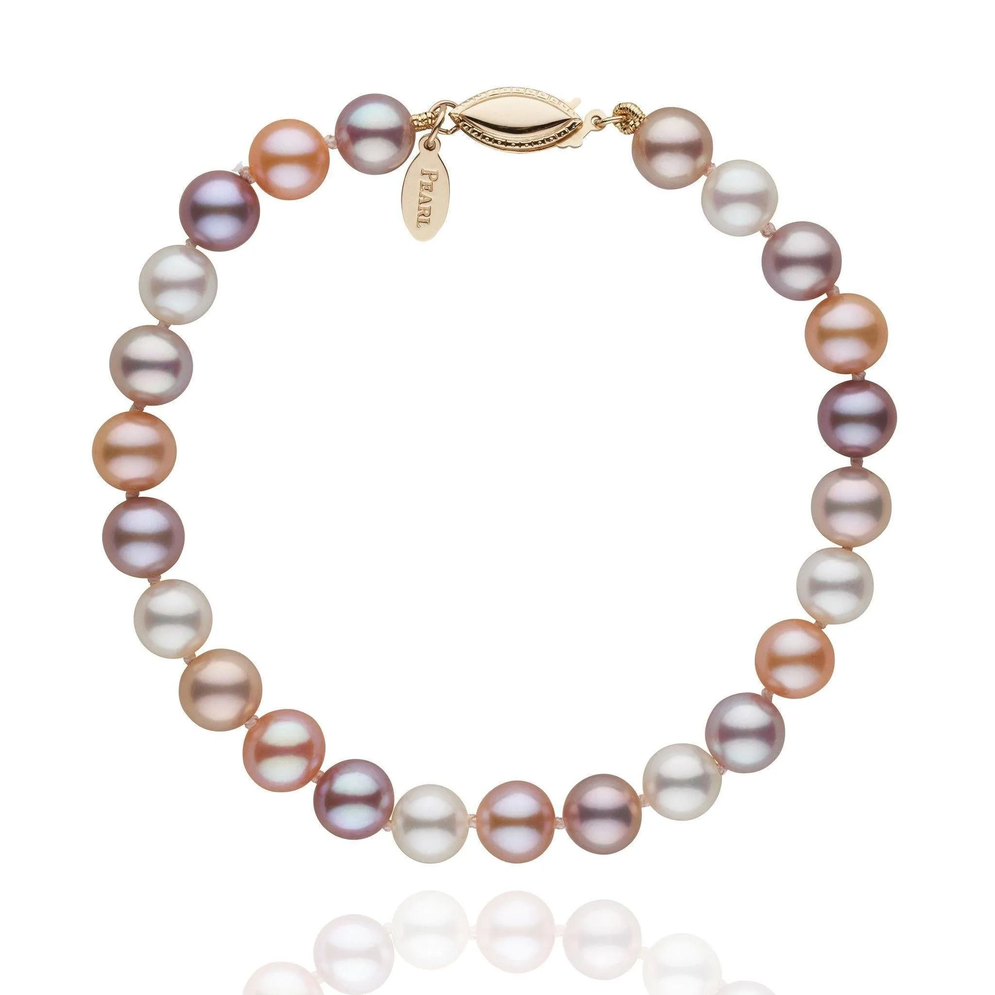 6.5-7.0 mm Multicolor Freshadama Pearl Bracelet