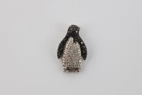 925 Silver 0.40tcw Diamond Penguin Pendant (2.67g.)