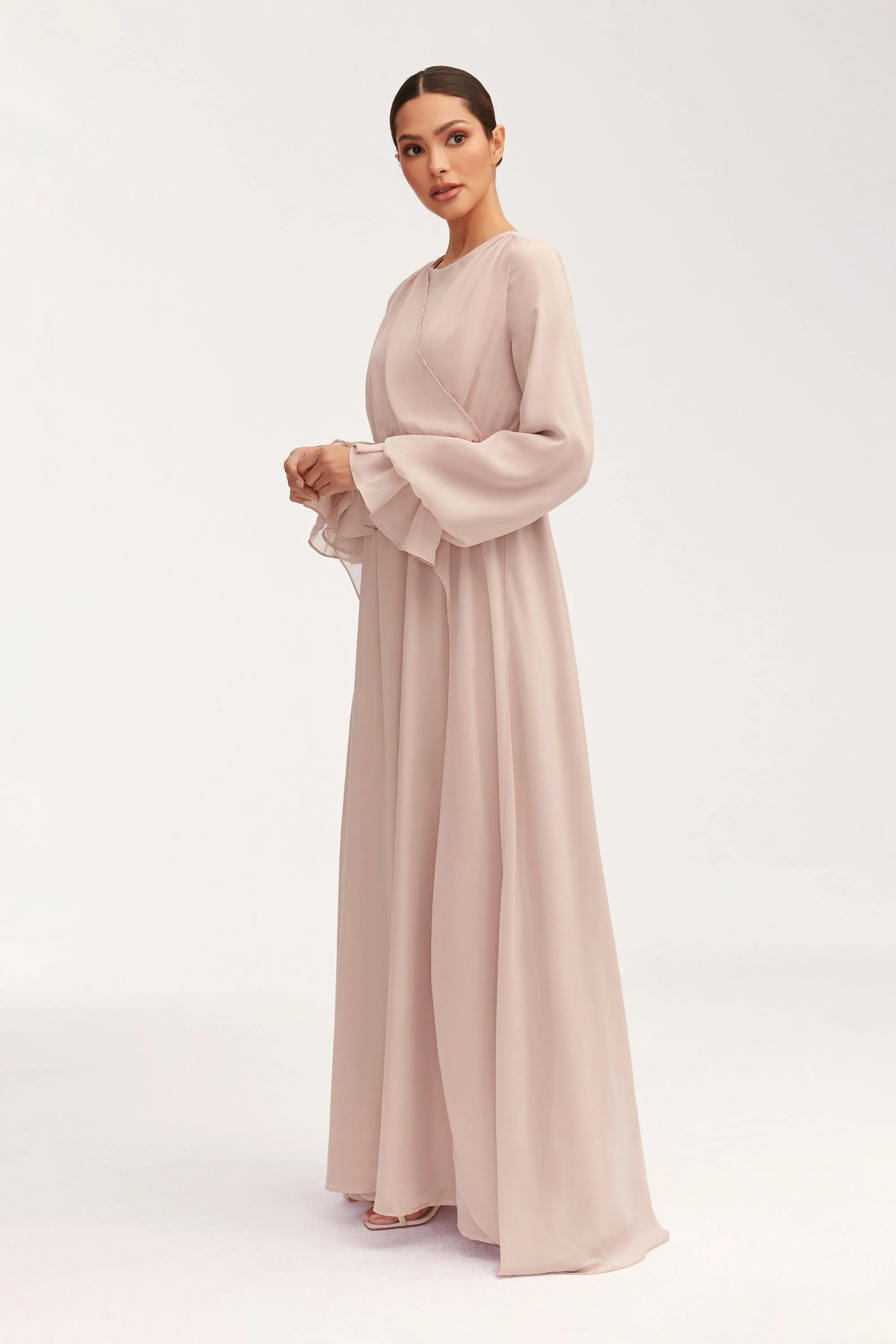 Aara Chiffon Maxi Dress -  Jasmine Pink