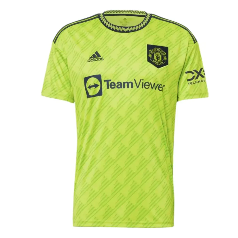 Adidas Men's Manchester United Third Jersey (Semi Solar Slime)