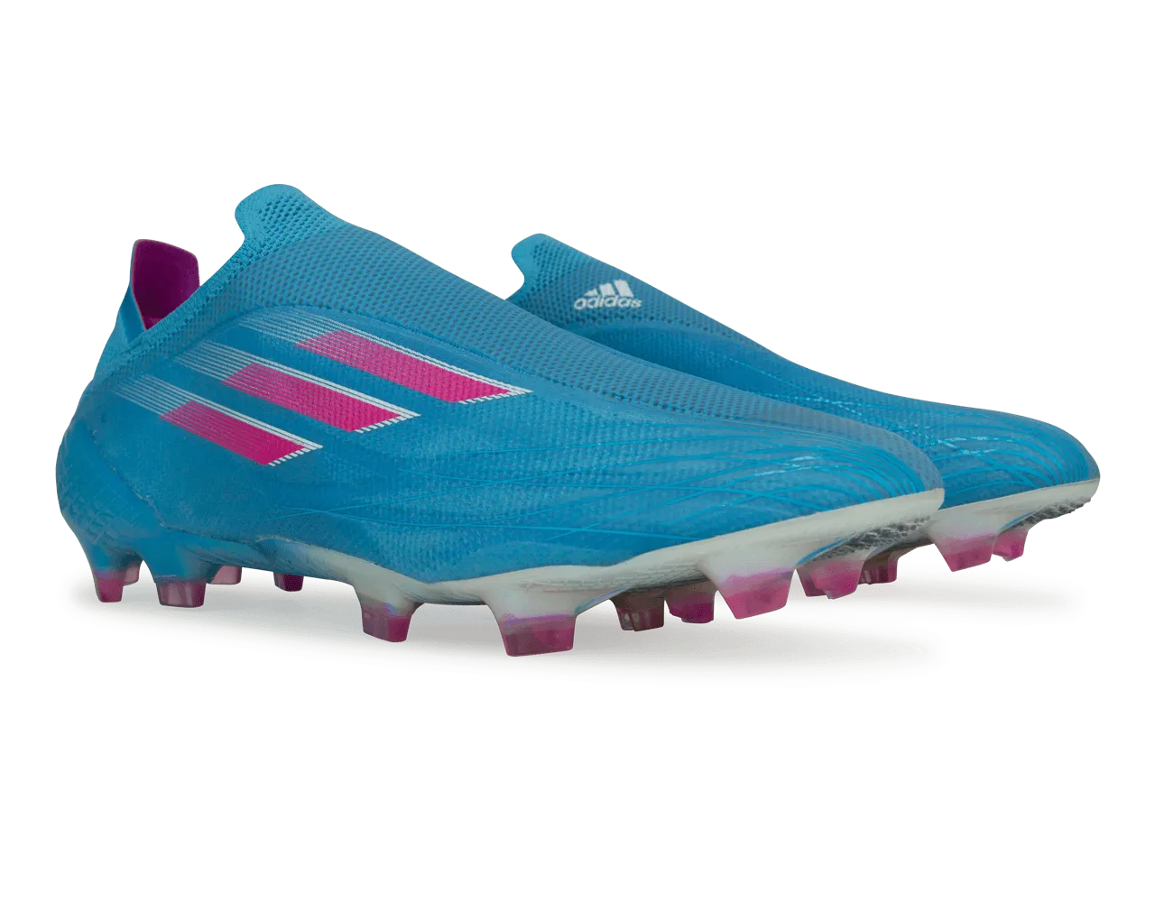 adidas Men's X Speedflow  FG Sky Blue/Pink/White