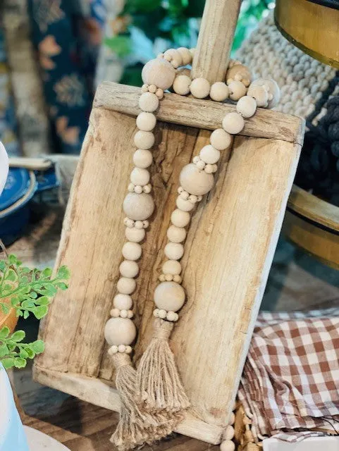 ADOBE WOOD BEAD GARLAND