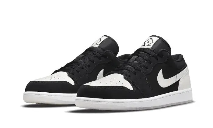 Air Jordan 1 Low Black White Diamond