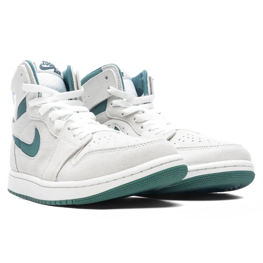 Air Jordan 1 Zoom CMFT 2 - Summit White/Biocoastal/Oxidized Green