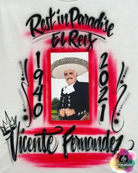 Airbrush Rest In Paradise El Rey Shirt Design