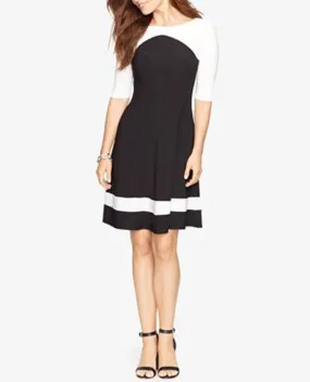 American Living Women's Color-blocked Jersey Dress,14