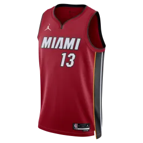 Bam Adebayo Nike Jordan Brand Miami HEAT Statement Red Swingman Jersey