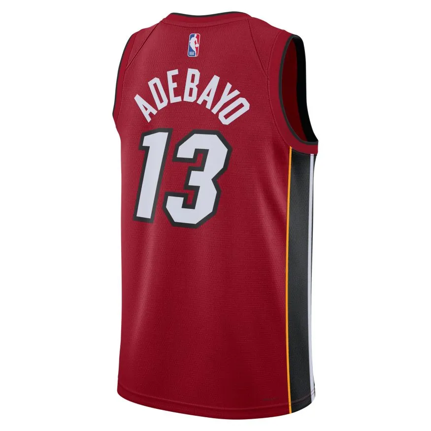 Bam Adebayo Nike Jordan Brand Miami HEAT Statement Red Swingman Jersey