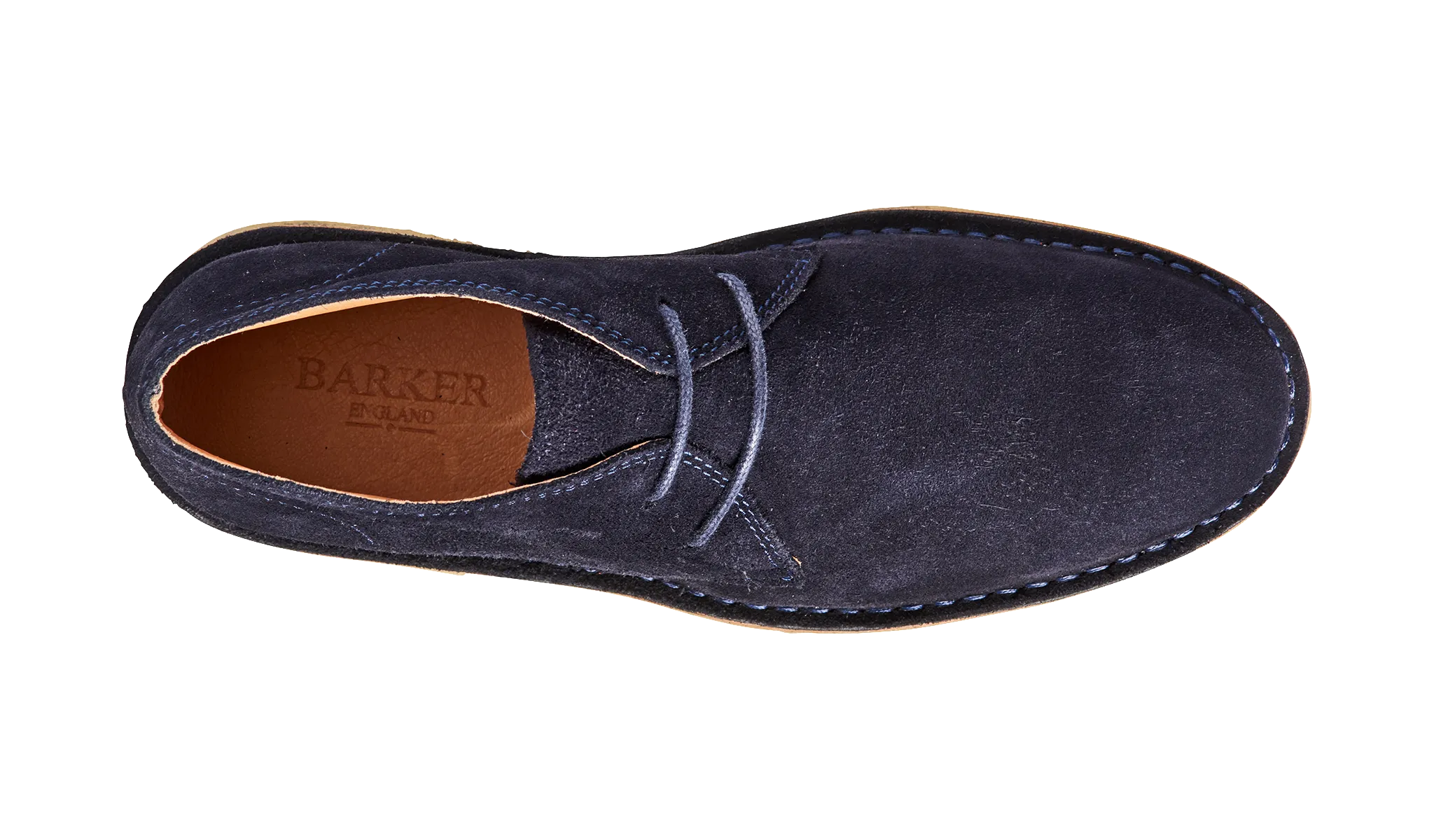 Barker Monty Desert Boot - Navy Suede