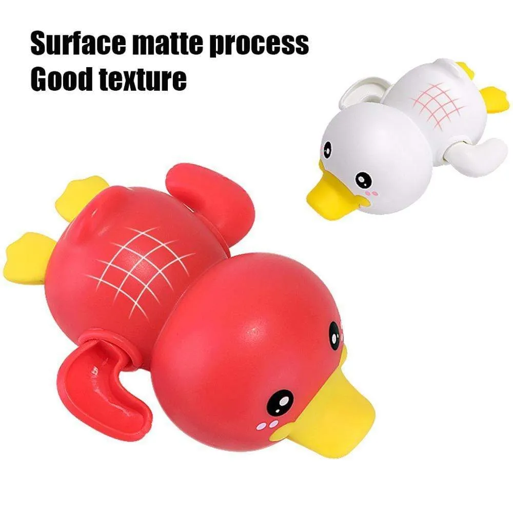 Bathroom Bath Shower Baby Clockwork Swimming Children Play Water Cute Little Yellow Duck Bathing Bathtub Toys For Kid