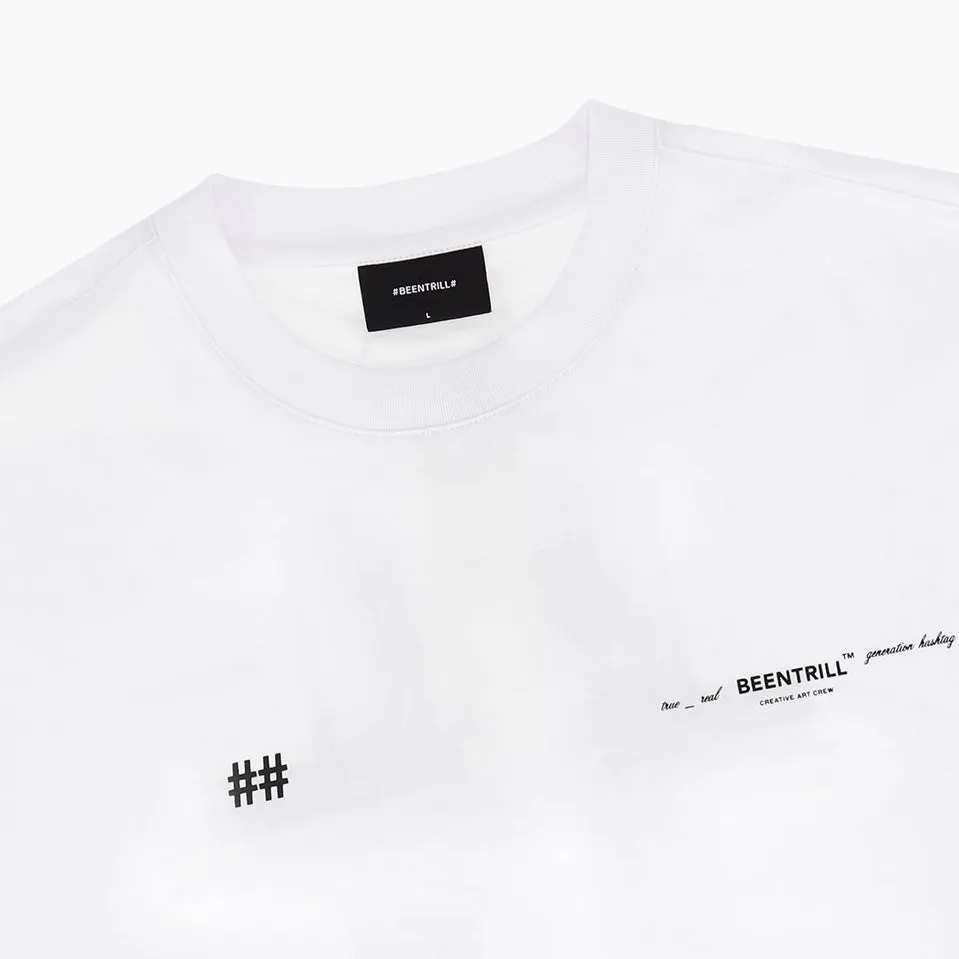 Been Trill Reflective Tape Logo Tee White