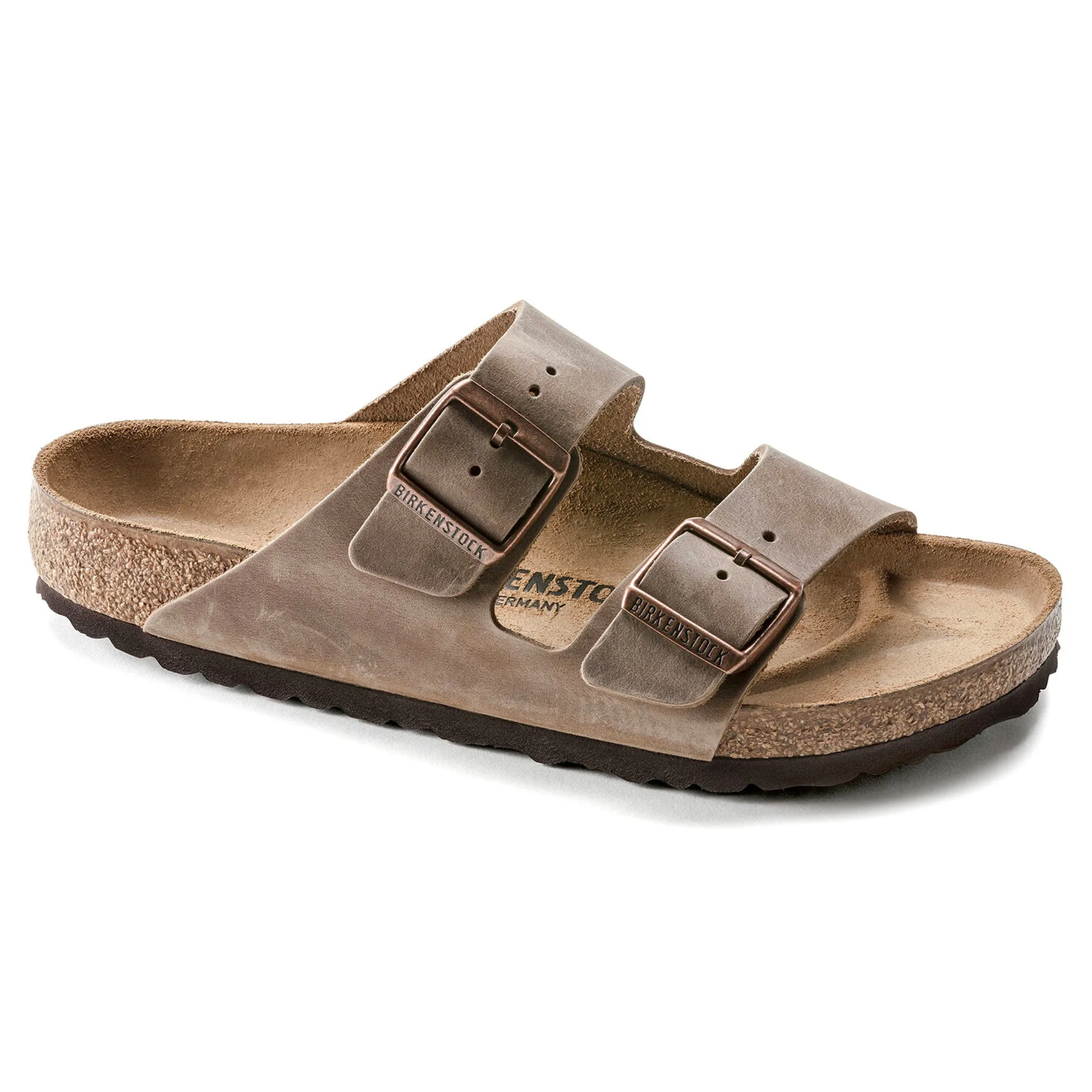 Birkenstock Arizona BS Sandals - Tobacco Brown Waxy Leather