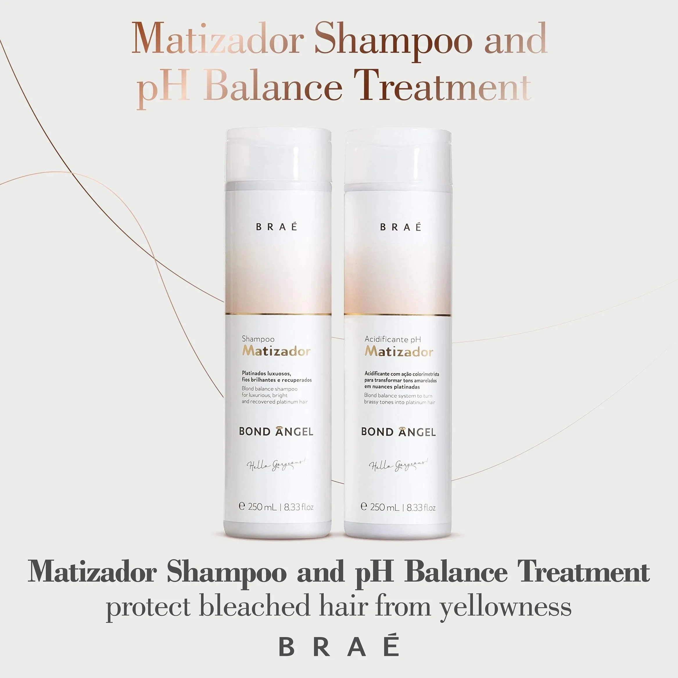 Bond Angel Matizador Blonde Balance Shampoo and pH Treatment (8.33 fl.oz)