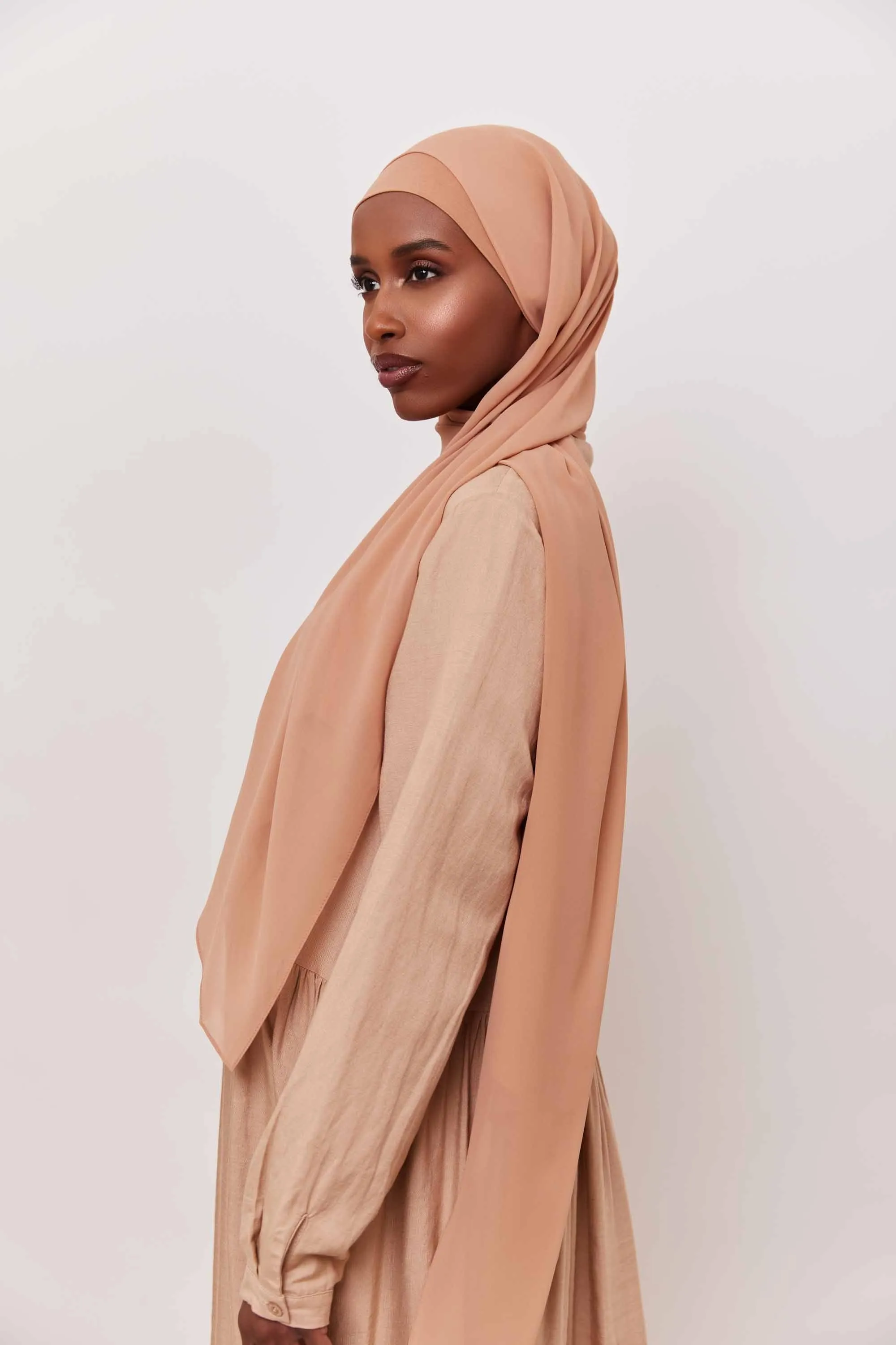 Chiffon LITE Hijab - Cafe Au Lait