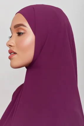 Chiffon LITE Hijab - Magenta Purple