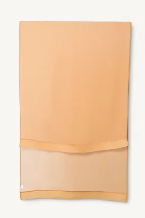 Chiffon Organza Trim Hijab - Brown Sugar