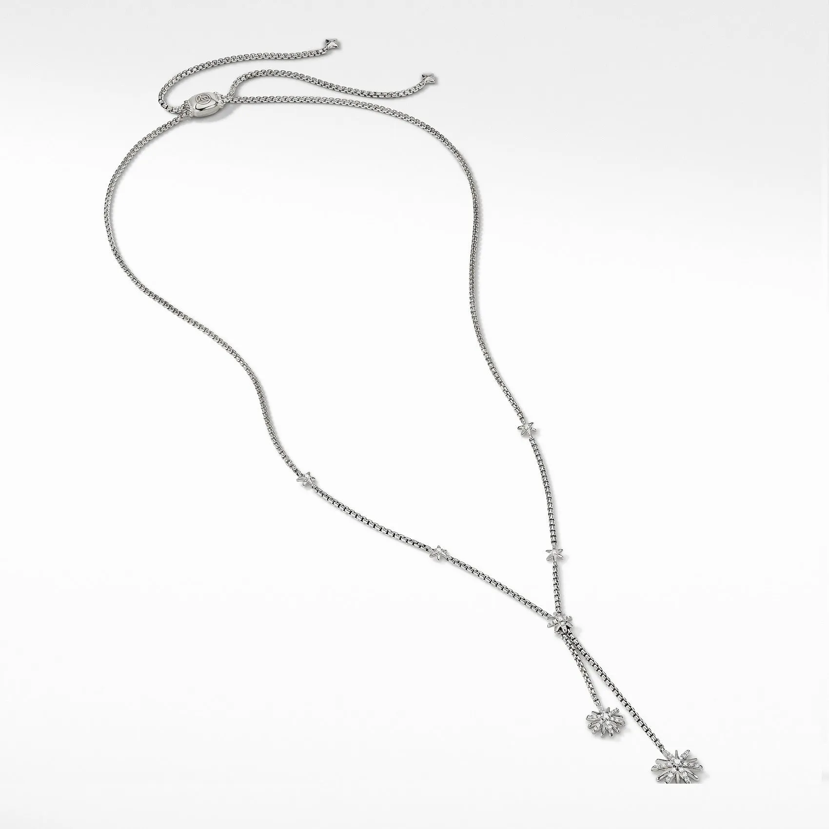 David Yurman Starburst Y Diamond Necklace