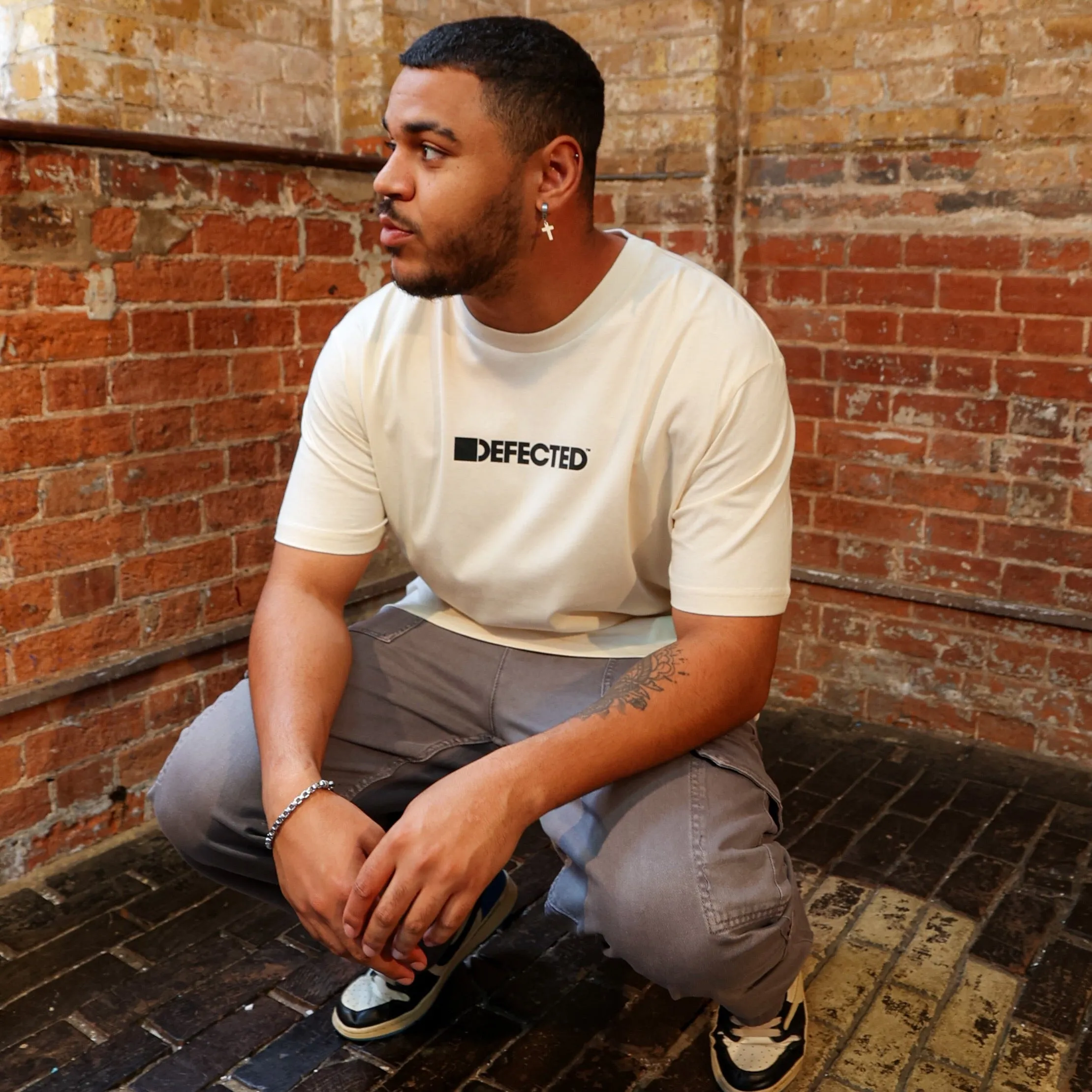 Defected Logo Relaxed Fit T-Shirt