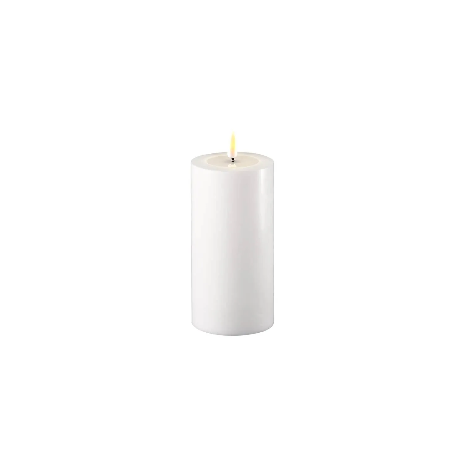 Deluxe LED Candle 7.5cm x 15cm - White