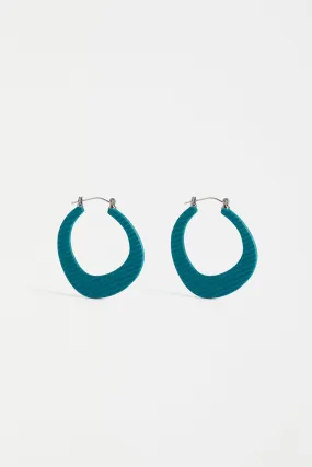 Elk The Label - Perda Hoop Earring - Teal