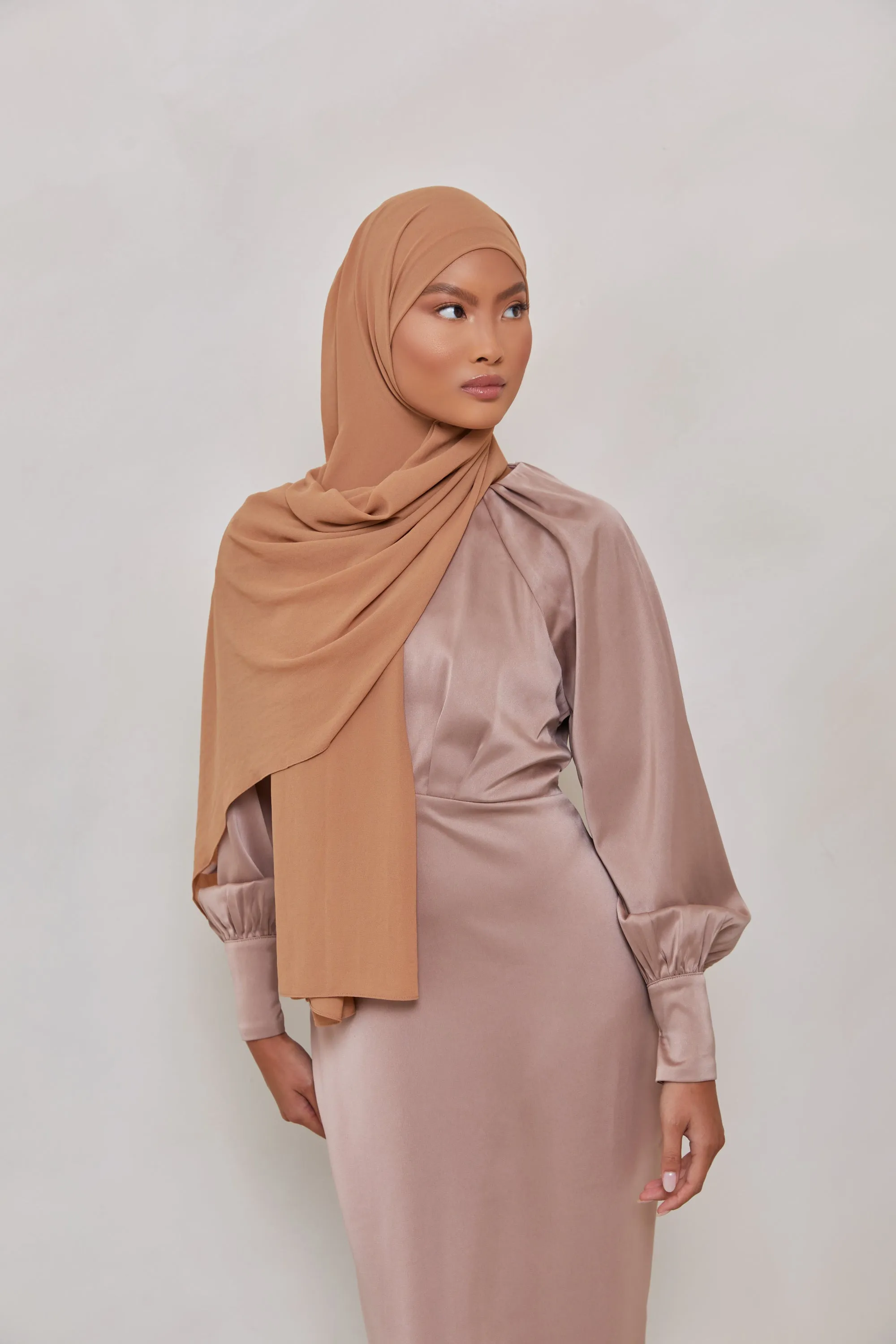 Essential Chiffon Hijab - Cappuccino