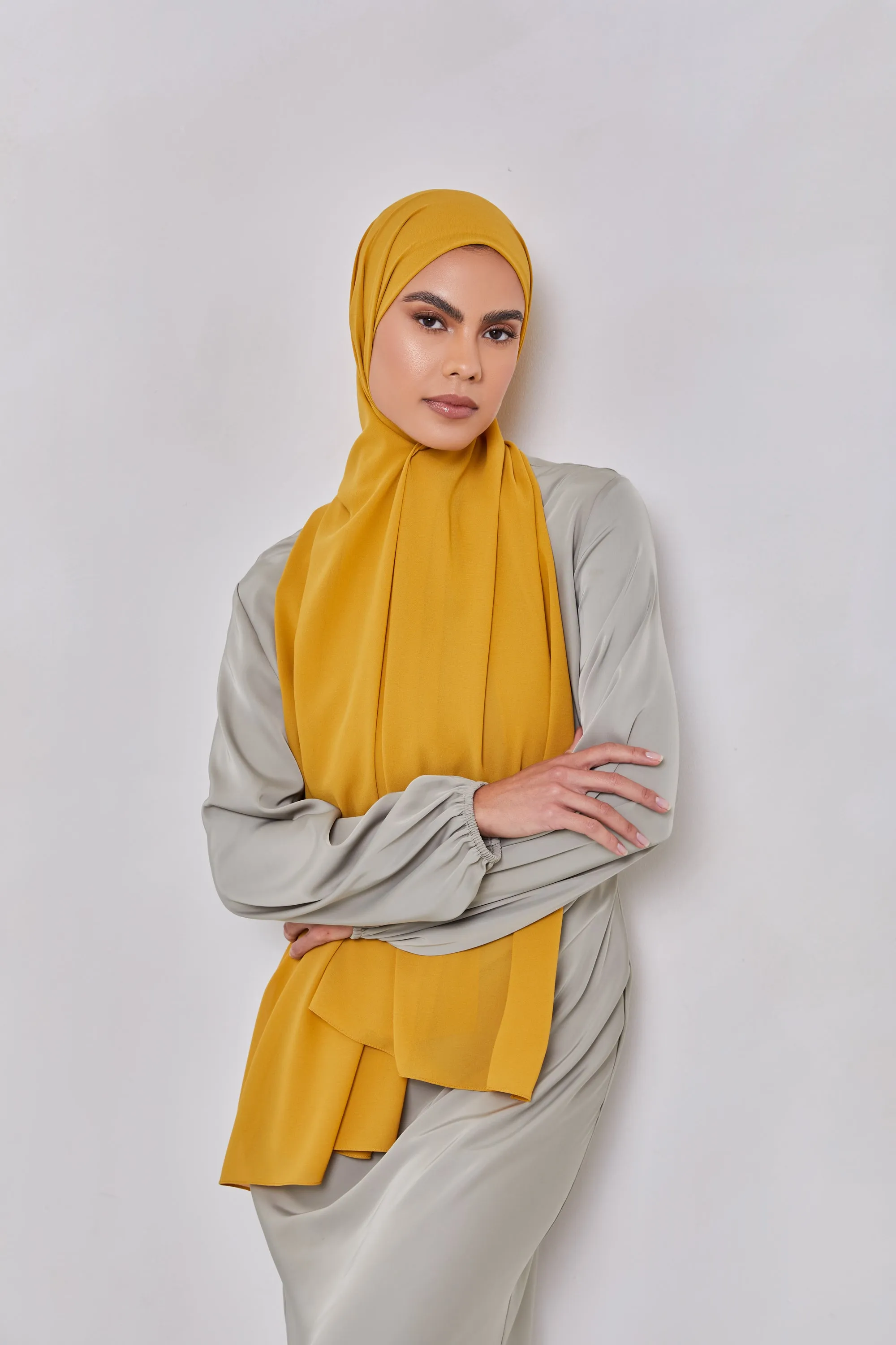 Essential Chiffon Hijab - Golden