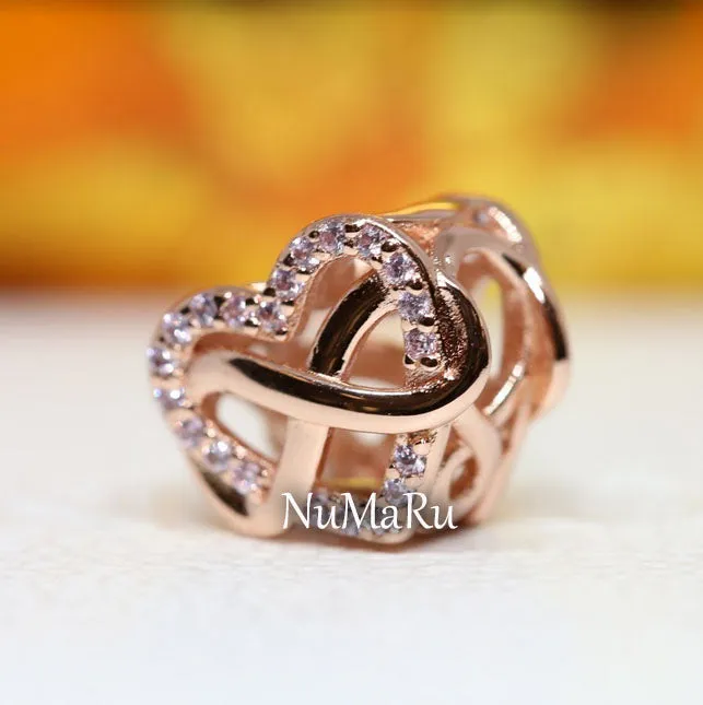 Family Infinity Pink Heart Charm 782246C01