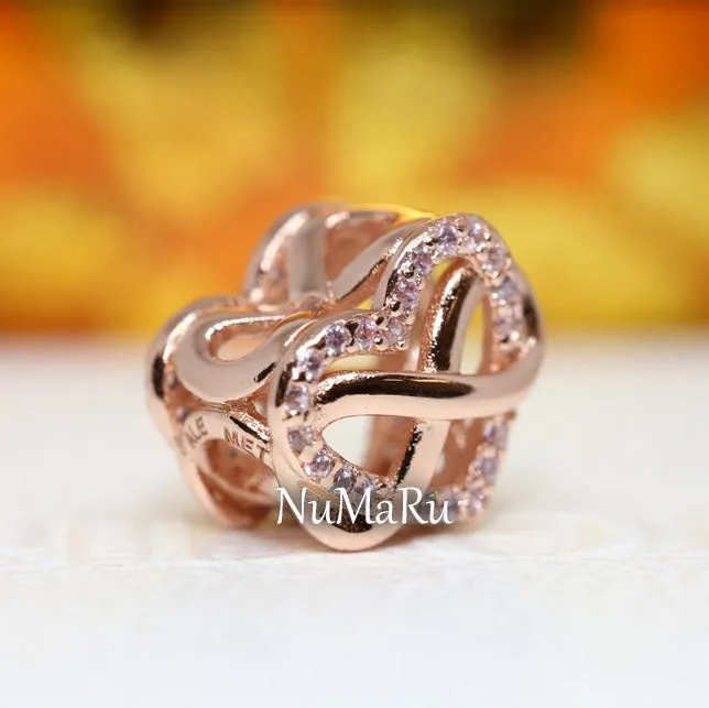 Family Infinity Pink Heart Charm 782246C01