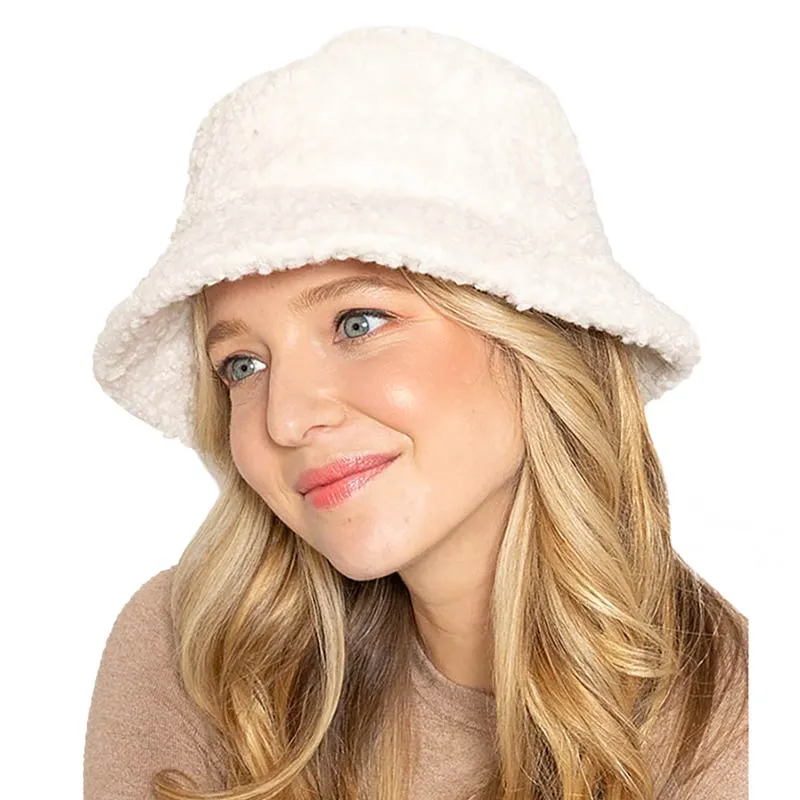 Faux Fur Sherpa Bucket Hat