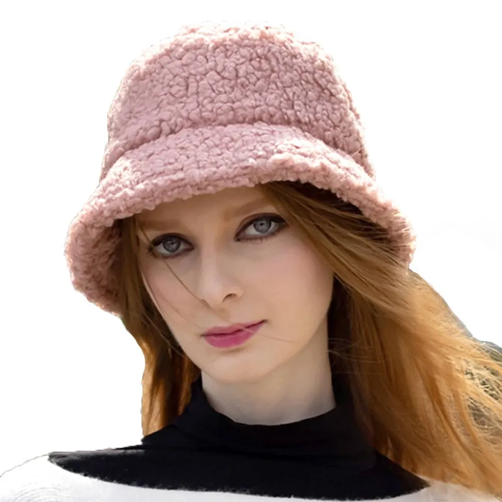 Faux Fur Sherpa Bucket Hat