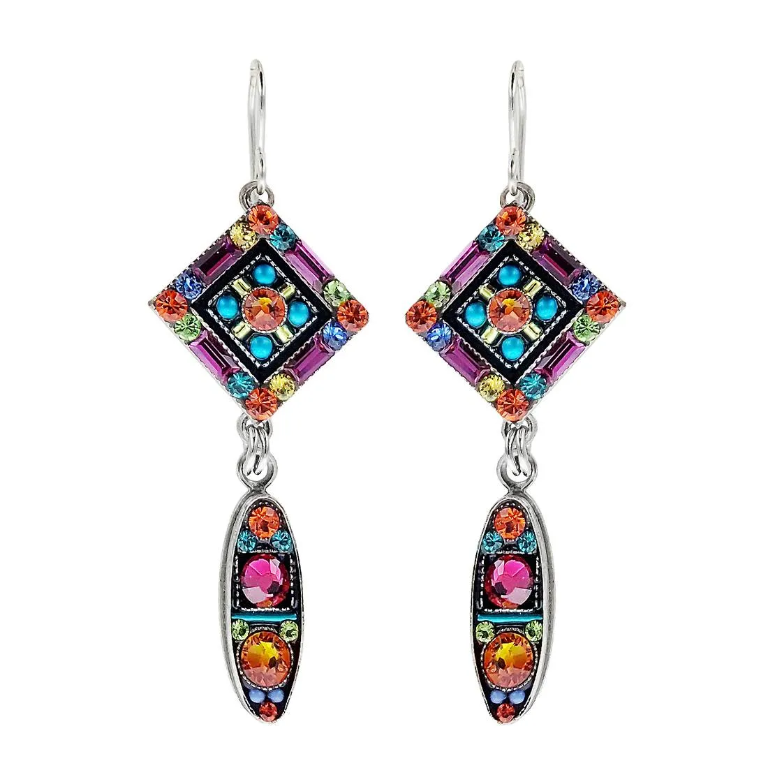 Firefly Mosaics La Dolce Vita Colorful Drop Earrings