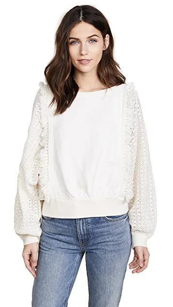 Free People Faff & Fringe Pullover Sweater